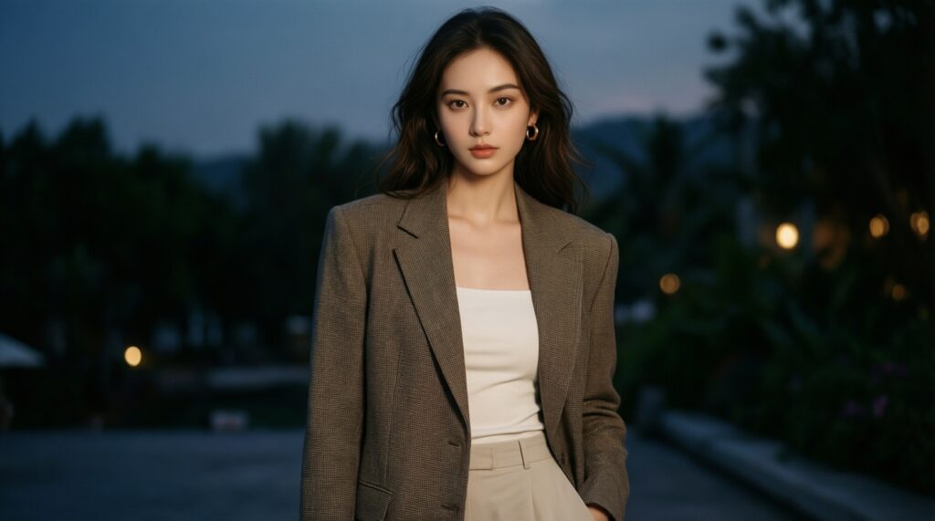 Пиджак как оружие стиля: как выбрать идеальную посадку и носить с платьем, джинсами и шортами - иллюстрация