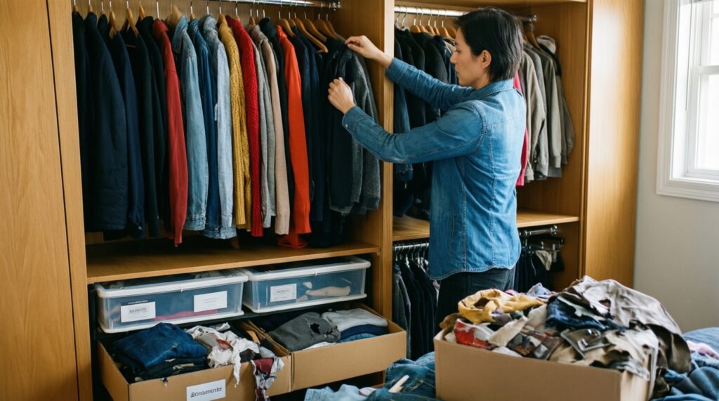 Мини-ревизия за 30 минут: быстрый способ навести порядок в шкафу - иллюстрация