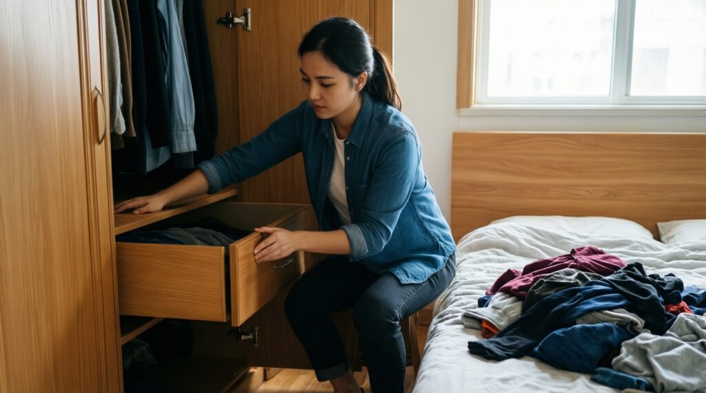 Мини-ревизия за 30 минут: быстрый способ навести порядок в шкафу - иллюстрация