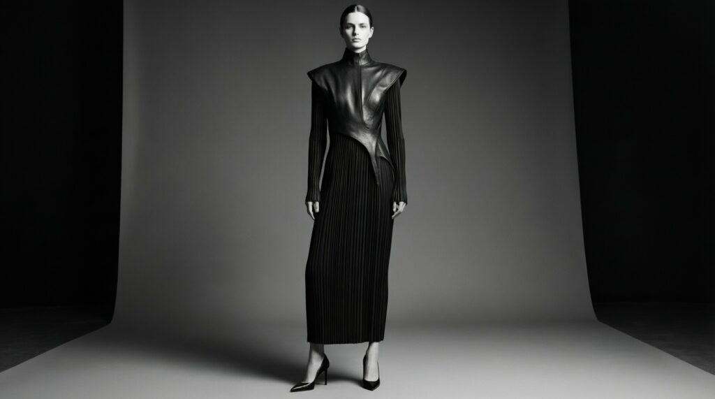 Кожа в стиле Saint Laurent: как носить и чем заменить, если некомфортно - иллюстрация