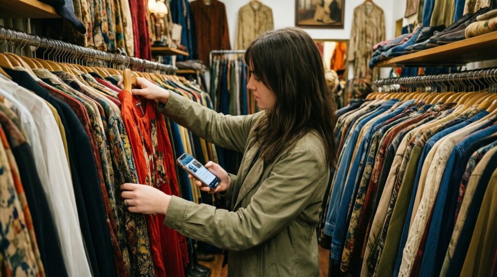 Секонд-хенд и винтаж: как искать вещи с характером и не набрать лишнего - иллюстрация