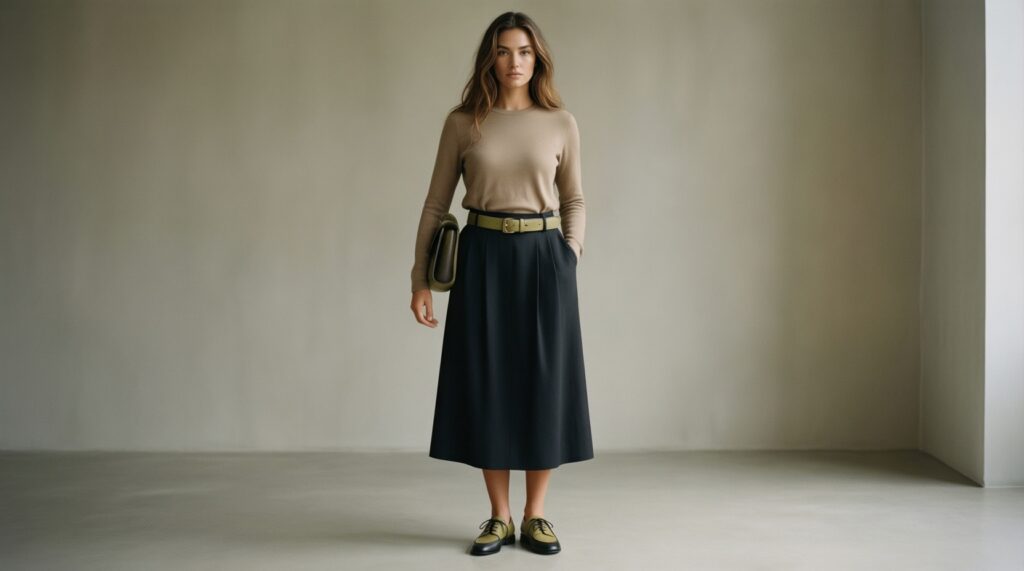 Обувь как главный акцент: одна пара, которая собирает весь образ - иллюстрация