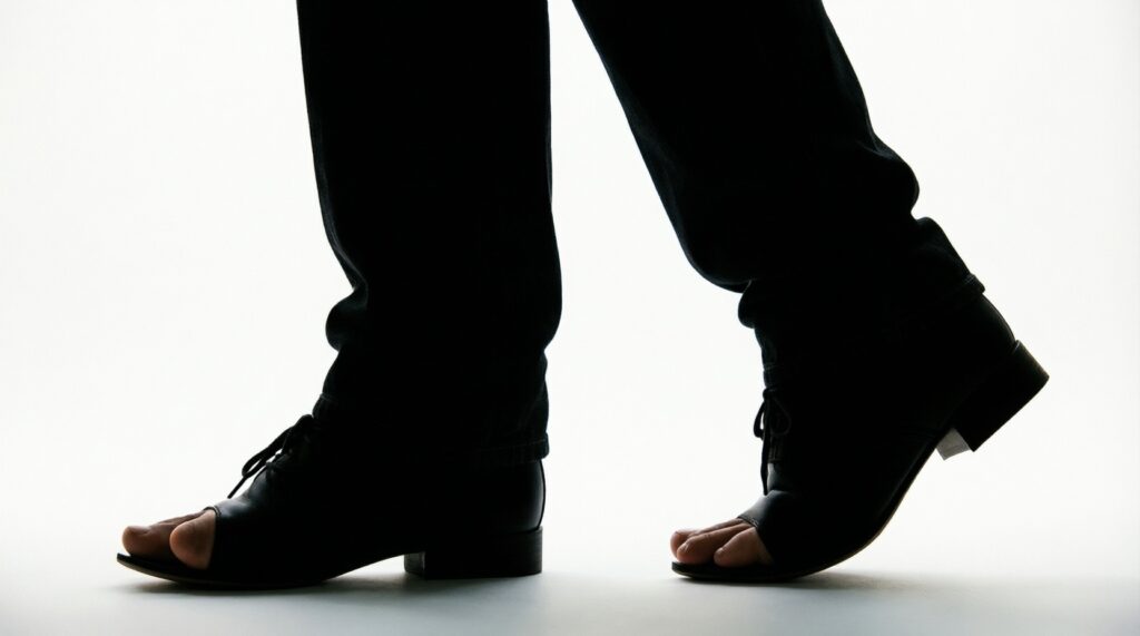 Обувь как главный акцент: одна пара, которая собирает весь образ - иллюстрация