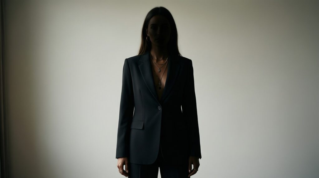 Чёрный тотал‑лук без скуки: фактуры, пропорции и аксессуары, которые решают всё - иллюстрация