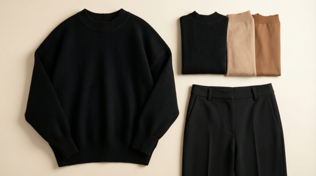 Капсула на сезон: 12 вещей, которые собирают 30 образов (пошагово) - иллюстрация