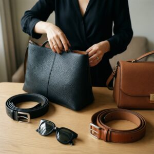 Ревизия аксессуаров: какие сумки, ремни и очки делают образ характерным