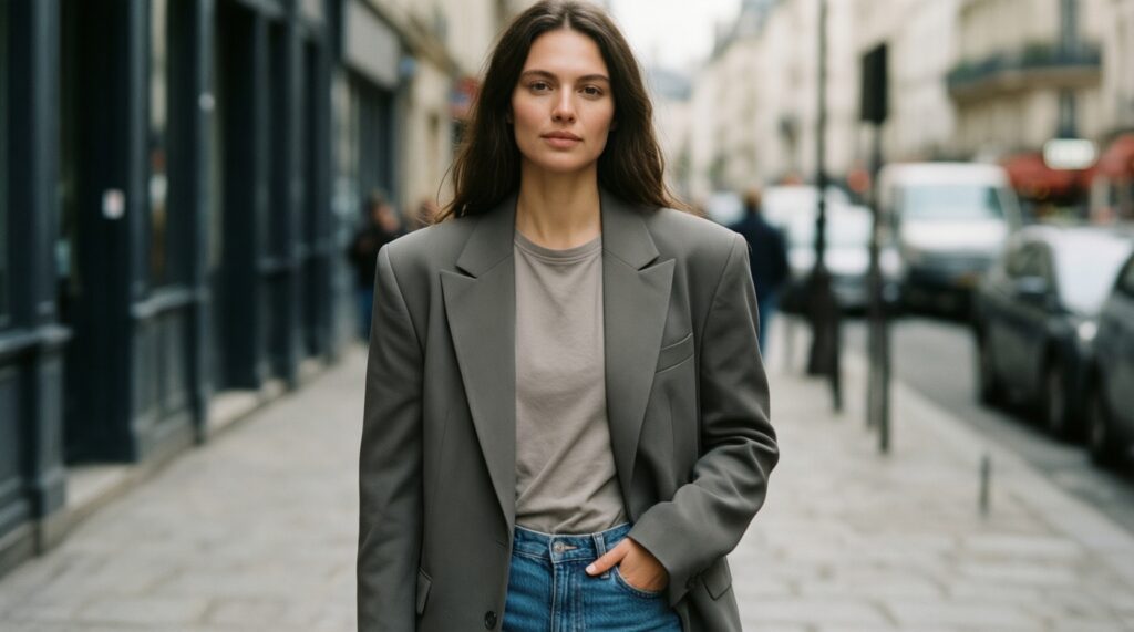 Пиджак с плечом: как выбрать и с чем носить, чтобы не выглядеть 