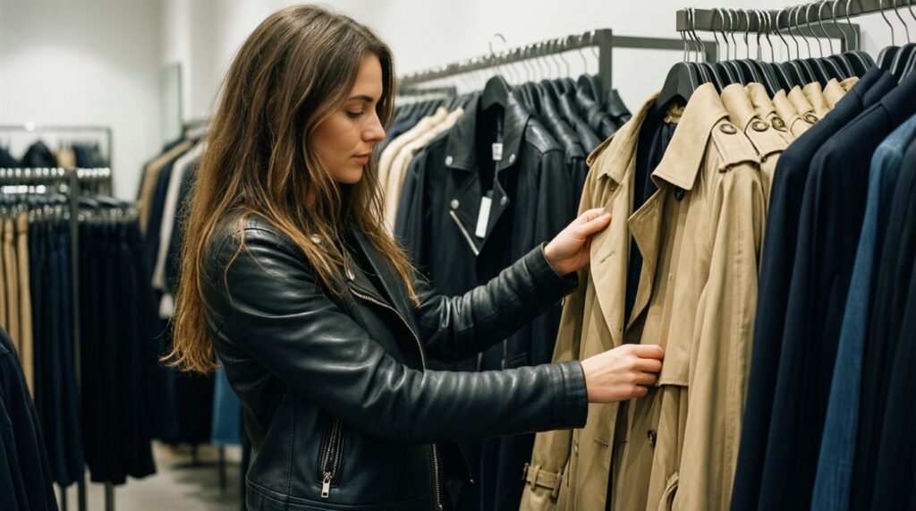 Кожаная куртка vs тренч: что выбрать на весну и как стилизовать по-новому - иллюстрация